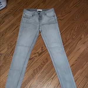 Grey garage stretch skinny jeans